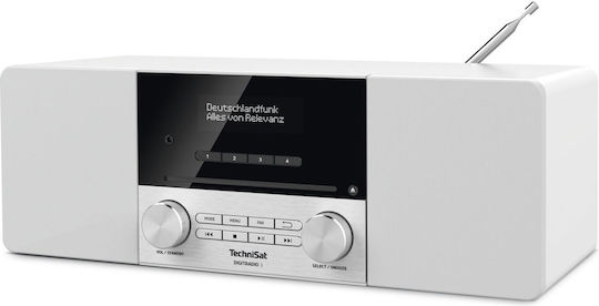 Technisat Digitradio 3 Επιτραπέζιο Ραδιόφωνο Ρεύματος DAB+ με Bluetooth και USB Λευκό