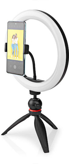 Nedis Ring Light 26cm 2700 - 6700K with Desktop Tripod and Mobile Holder
