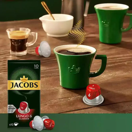 Jacobs Kaffeekapseln Espresso Classico Kompatibel mit Nespresso Maschine 10 Stück