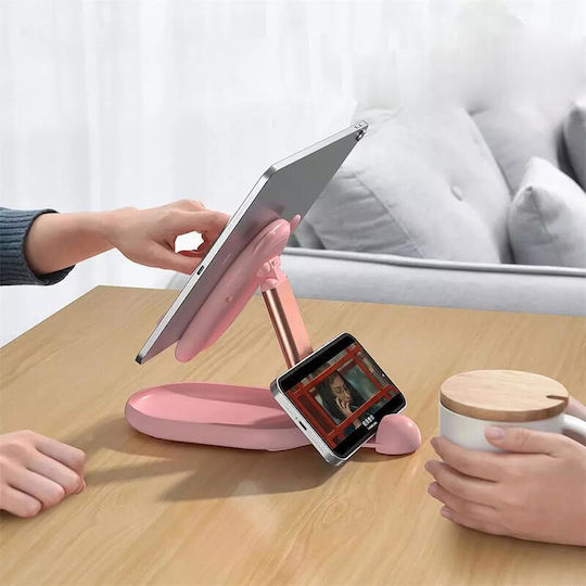 Andowl Q-Z72 Desk Stand for Mobile in White color