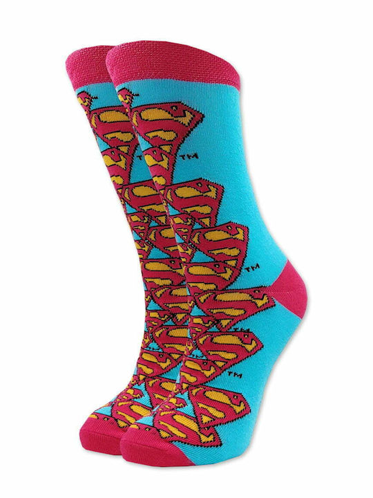 Dc Comics Superman Ανδρικές Κάλτσες Fuchsia