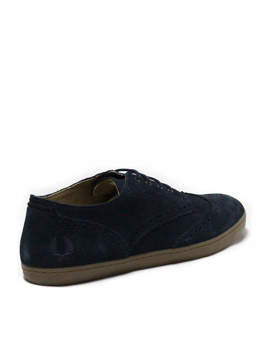 Fred Perry Suede Ανδρικά Casual Παπούτσια Μπλε