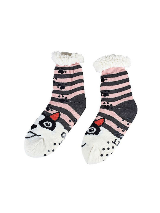 Mitsuko Damen Socken Rosa 1Pack