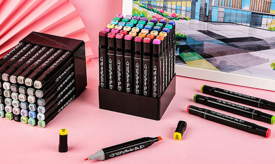 508 Zeichenmarker Doppelseitig Set 168Stück