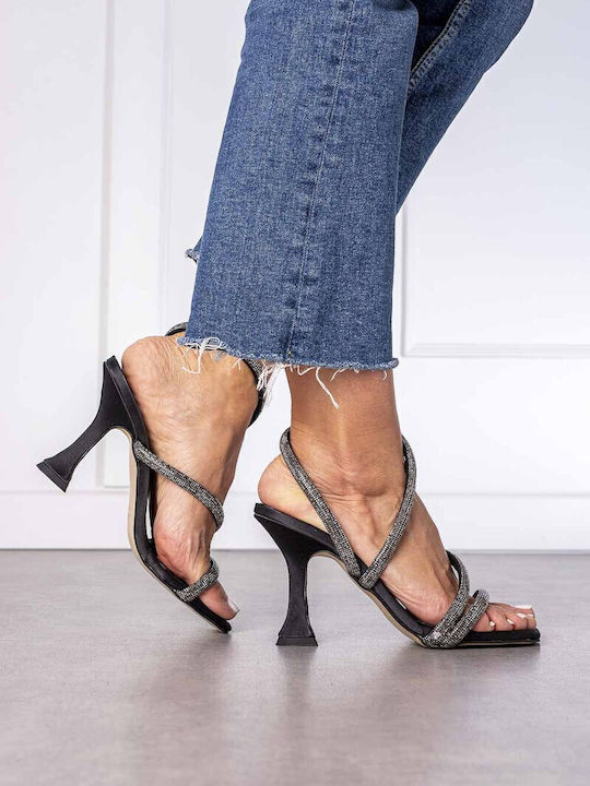Sandals with Strass Black