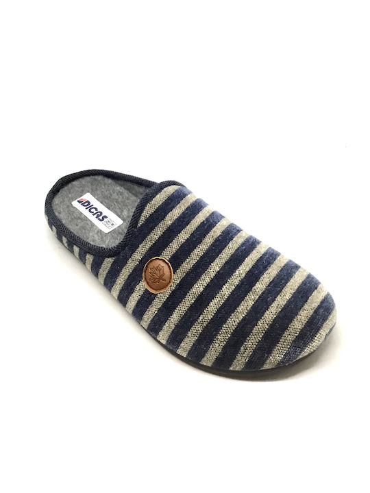 Dicas Men's Slipper Multi Blue