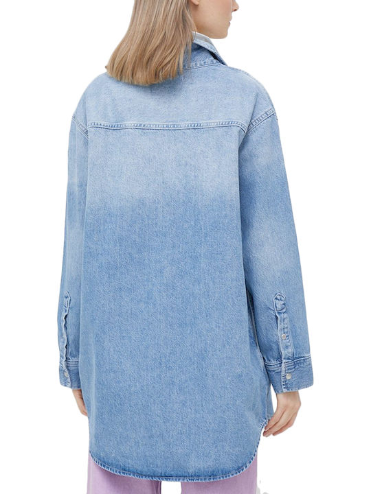 Calvin Klein Γυναικείο Γαλάζιο Overshirt