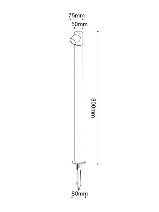 Aca Στεγανό Φωτιστικό Led Καρφωτό LG2371G-800