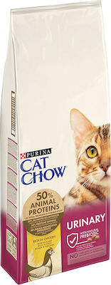 Purina Cat Chow Urinary Dry Food for Adult Cats with Sensitive Urinary System with Chicken 15kg