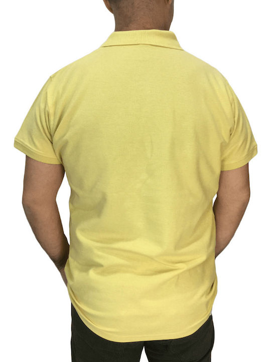 Star Polo Short Sleeve Blouse Yellow