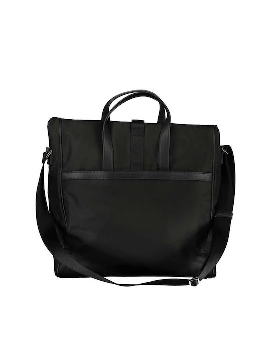 Calvin Klein Δερμάτινη Ανδρική Τσάντα Ώμου / Χιαστί σε Μαύρο χρώμα