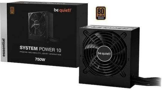 Be Quiet System Power 10 750W Μαύρο Τροφοδοτικό Υπολογιστή Full Wired 80 Plus Bronze