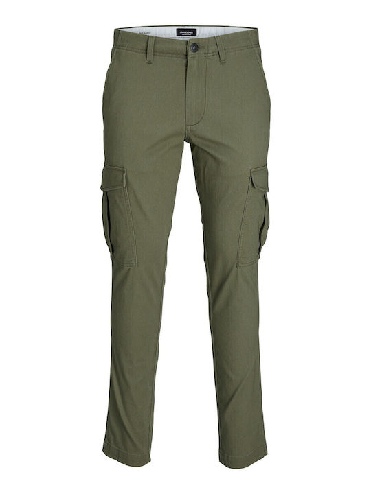 Marco Παντελόνι Cargo Ελαστικό σε Slim Εφαρμογή Deep Lichen Green