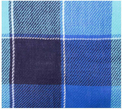 Spokey Bettdecke Picknickdecke Blau kariert 150x180cm in Blau Farbe 839636