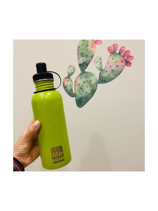 Ecolife Ανοξείδωτο Παγούρι 600ml Πράσινο