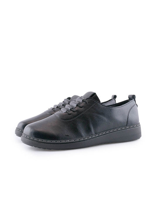 Love4shoes Γυναικεία Oxfords σε Μαύρο Χρώμα