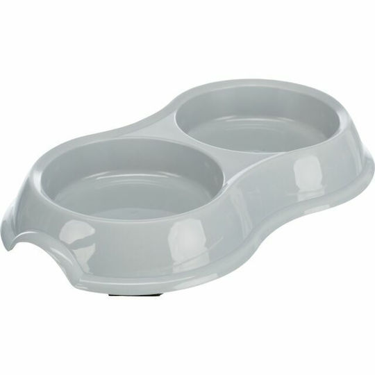 Trixie Kunststoff Schalen Futter & Wasser für Hund & Katze auf Basis von 2x 200ml 11cm in Rosa Farbe