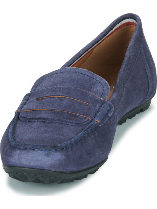 D Kosmopolis Γυναικεία Loafers σε Navy Μπλε Χρώμα