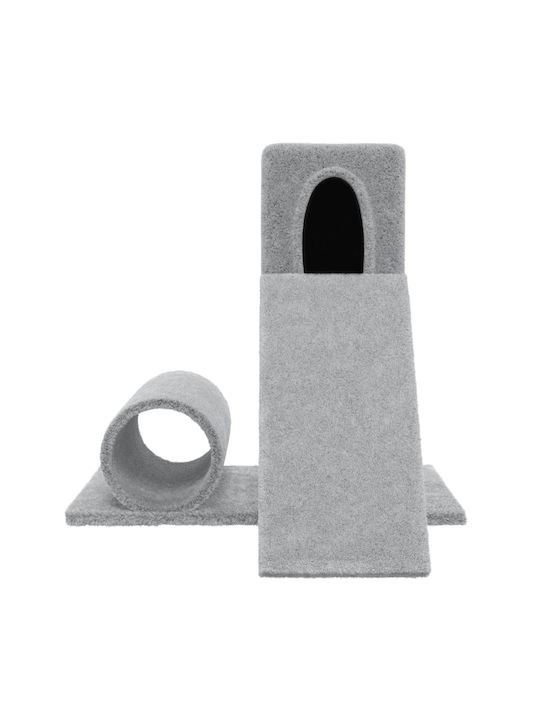 vidaXL Cat Scratching Post Cat Tree In Gray Colour 61x61x59 cm