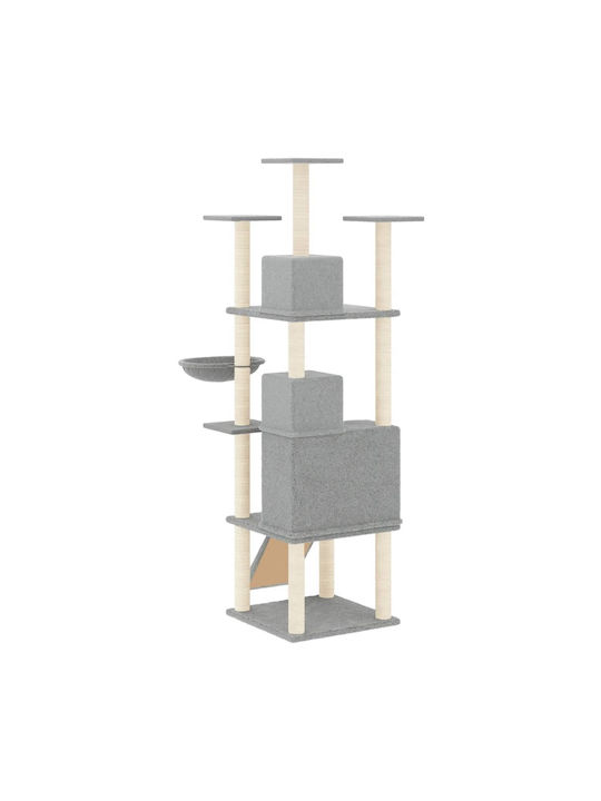 vidaXL Scratching Post Cat Trees Gray 47.5x78x175cm