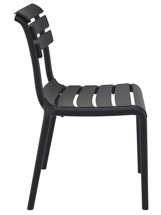 Outdoor-Stuhl Polypropylen Helen Black 50x59x84εκ.