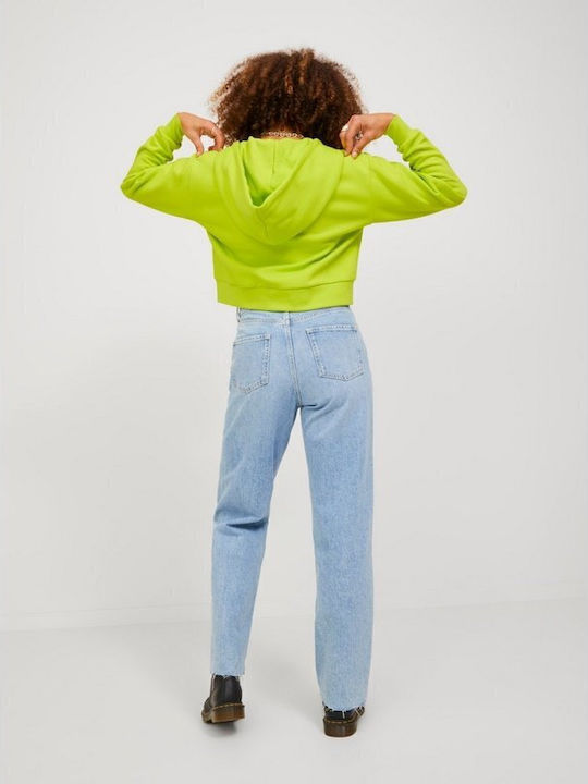Jack & Jones Ζακέτα Lime με Κουκούλα