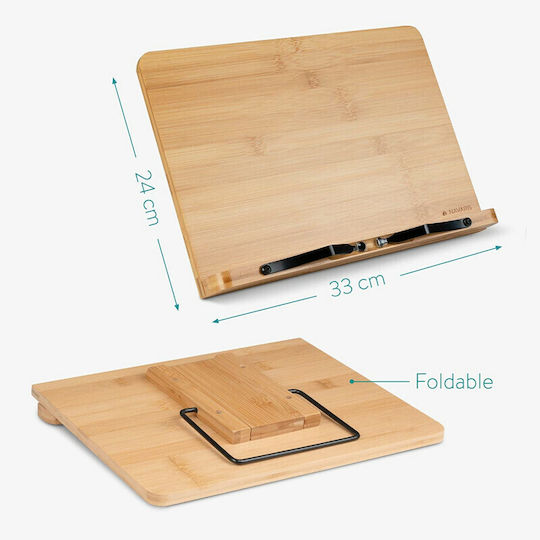 Lemnoasă Suport pentru citit în Culoare Bej 1buc 24x33cm
