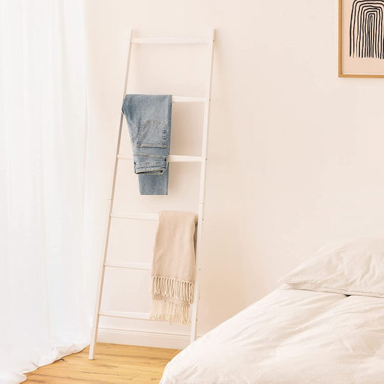 Navaris Scară de Baie cu 6 Locuri De Podea ​56x170cm Albă