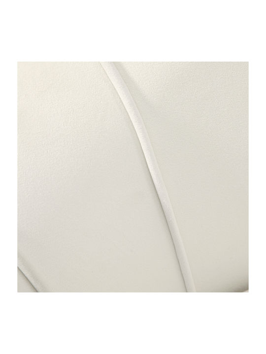 Sessel Samt Ecru 79x77x77cm