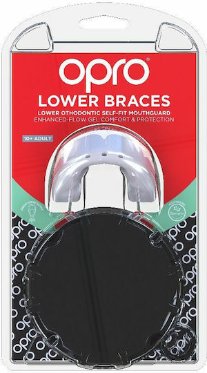 Opro 2228001 Protective Mouth Guard Senior White Suitable for Braces with Case