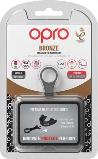 Opro Bronze Gen5 OP154 Protective Mouth Guard Senior Black with Case