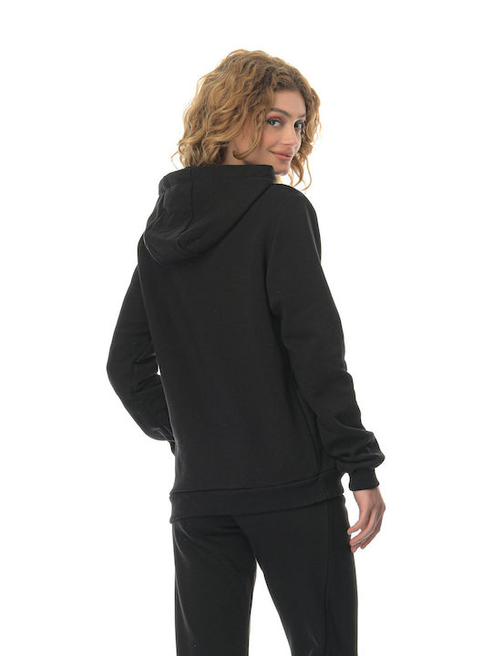 Athlos Sport Women's Hooded Sweatshirt Black