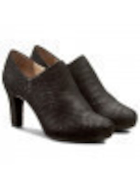 UNISA BLACK SNAKESKIN BOOTS