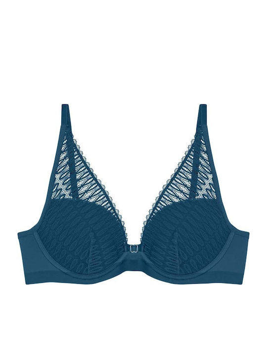 Aura Spotlight WP Triangle Triangle Bra without Padding Underwire Petrol