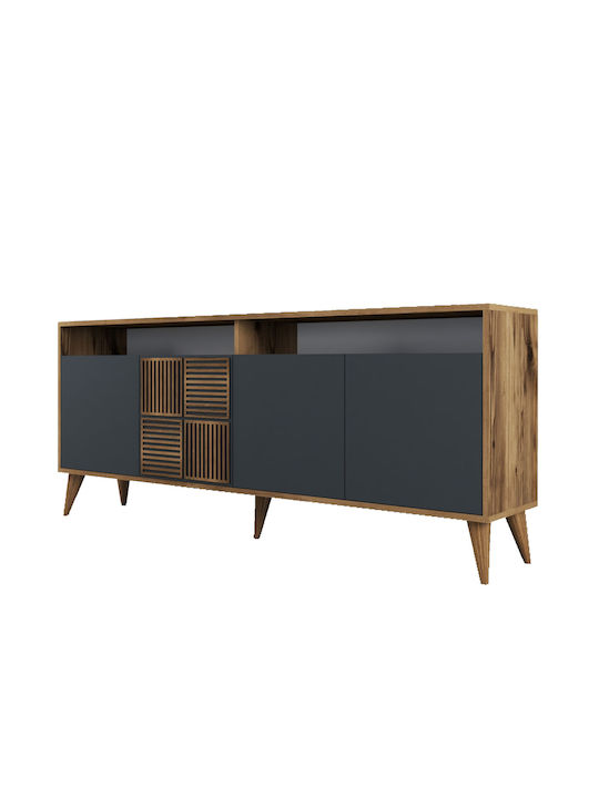 Bufet Milan Walnut / Anthracite 180x35x78.6cm