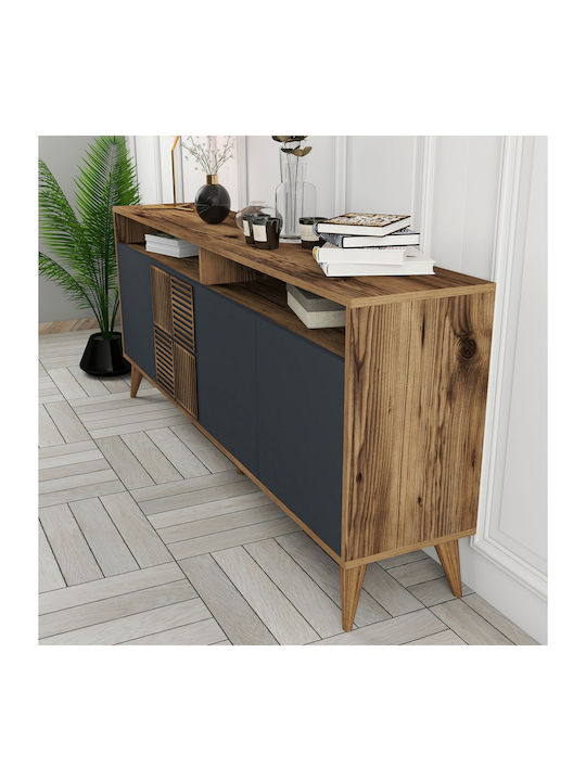 Bufet Milan Walnut / Anthracite 180x35x78.6cm