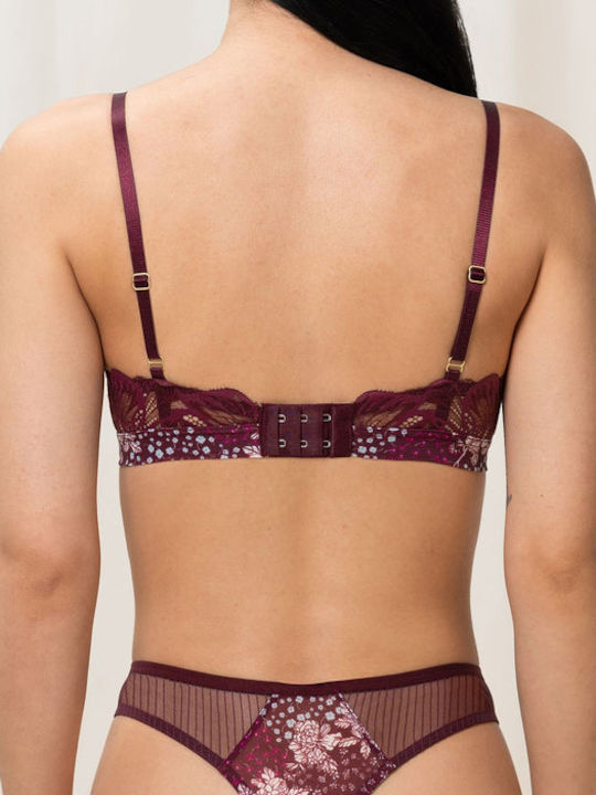 Triumph Women's Bralette Bra Burgundy