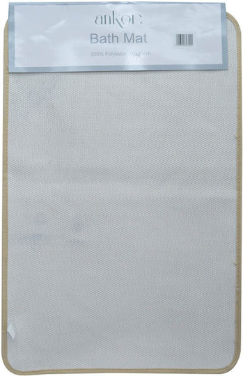 Ankor Πατάκι Μπάνιου 823901 Μπεζ 50x80εκ.