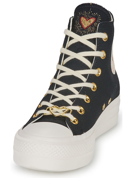 Chuck Taylor All Star Lift Tip Botine Negre
