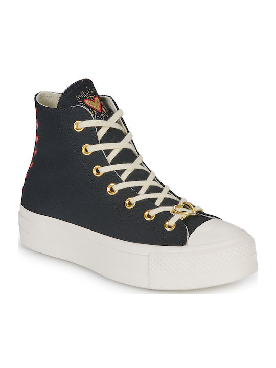 Chuck Taylor All Star Lift Tip Botine Negre