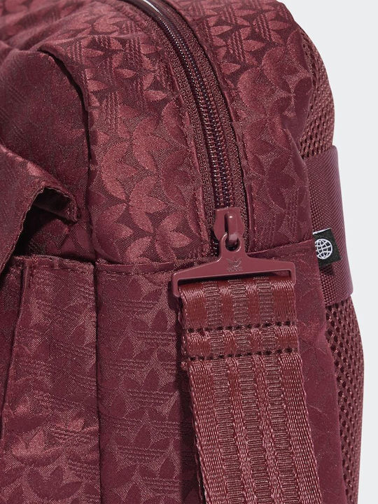 Trefoil Jacquard Monogram Τσαντάκι Μέσης Μπορντό