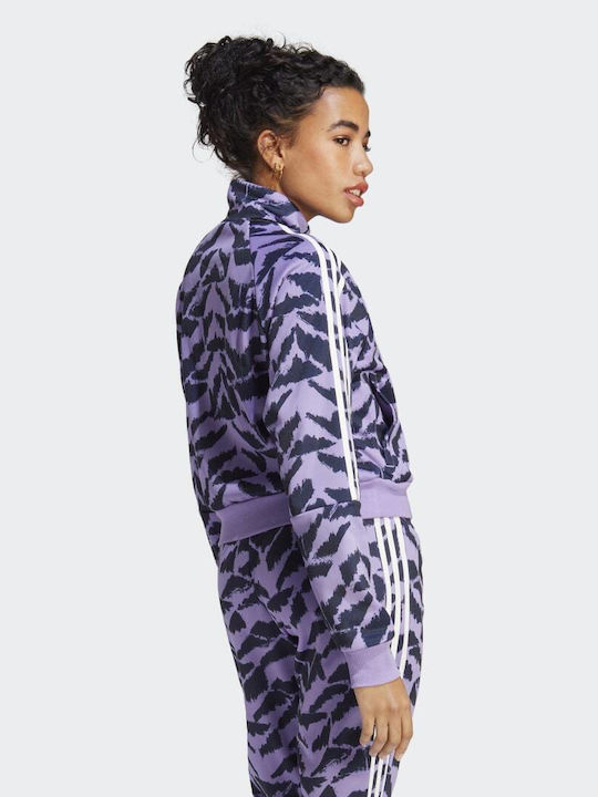 Adidas Jachetă Hanorac pentru Femei Violet Fusion / Legend Ink / Black / White