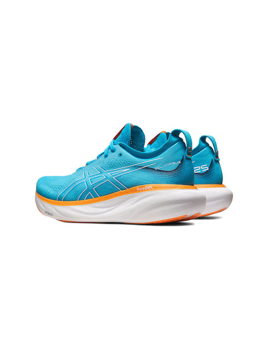 Gel-Nimbus 25 Sport Shoes Running Island Blue / Sun Peach