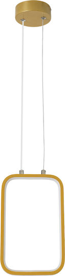GloboStar Deroba Deckenleuchte Gold LED mit Verstellbarem Weißlicht 16x25.5x25.5cm