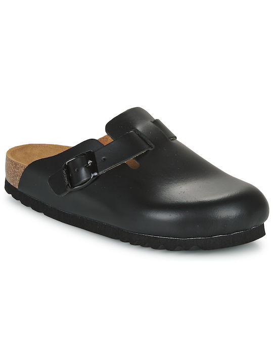 Scholl Fae Leder Winter Damen Hausschuhe in Schwarz Farbe