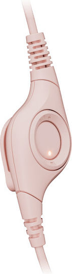 Logitech H390 On Ear Multimedia Headphone with Microphone USB-A Pink