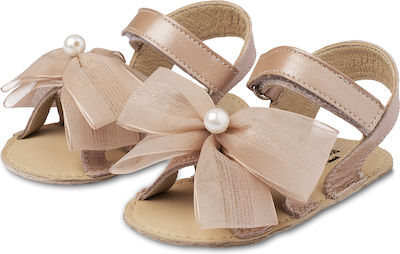 Babywalker Baptism Leather Soft Sole Sandals Pink