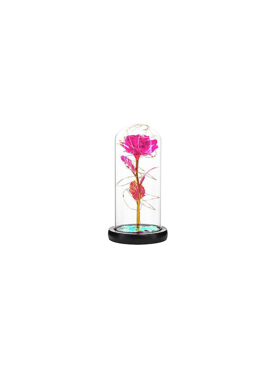 Aria Trade Dekorative Lampe Vase LED Rosa