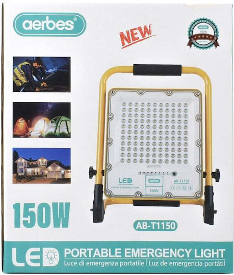 Aerbes Προβολέας Εργασίας Επαναφορτιζόμενος LED IP66