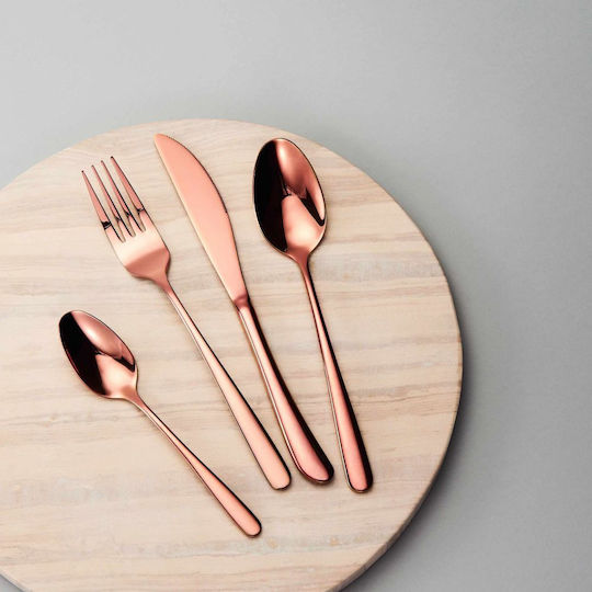 Butlers Queens Besteckset Edelstahl Braun 4Stück